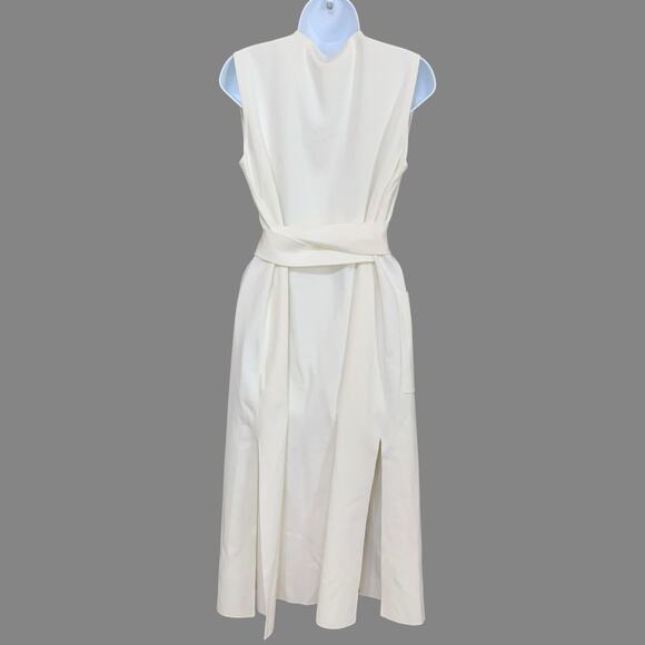 COS Collection of Style S NEW Ivory Sleeveless Long Sweater Duster Cardigan - Picture 2 of 10